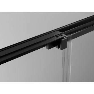 Posuvný sprchovací kút Mexen Exo 85 x 100 cm, priehľadný, čierny - 8153-085-100-70-00