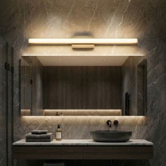 REA Nástenné svietidlo LED 80CM APP1853-1W BRUSH GOLD OSW-66007