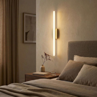 REA Nástenné svietidlo LED 80CM APP1853-1W BRUSH GOLD OSW-66007