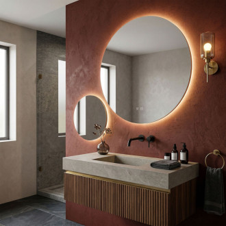 REA Zrkadlo LED R-9045 90cm + 45cm HOM-08532