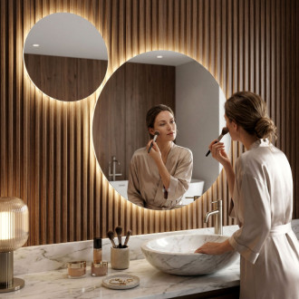 REA Zrkadlo LED R-9045 90cm + 45cm HOM-08532