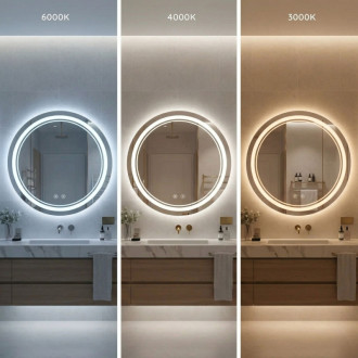 REA Zrkadlo LED SOFT 90 HOM-00206