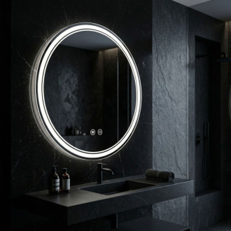 REA Zrkadlo LED SOFT 90 HOM-00206