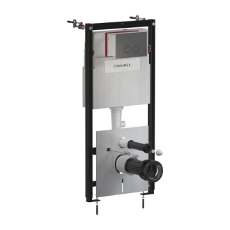 Omnires STRONGFRAME podomietkový modul ECO + tlačidlo antracit kartáčovaný STFWCECO1R45-RAT