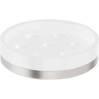 Mydelník Mexen Triv voľne stojaci, biela/kefovaný nikel - 70A33057-97W