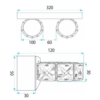 REA Nástenné svietidlo LED APP1936-2W CHROME OSW-66070