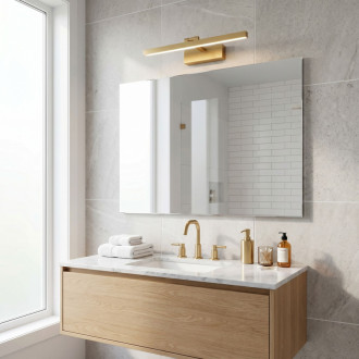 REA APP1865-1W Kúpeľňové nástenné LED svietidlo 80 cm BRUSH GOLD OSW-66021
