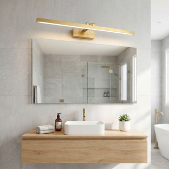 REA APP1865-1W Kúpeľňové nástenné LED svietidlo 80 cm BRUSH GOLD OSW-66021
