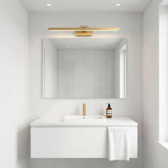 REA APP1865-1W Kúpeľňové nástenné LED svietidlo 80 cm BRUSH GOLD OSW-66021