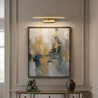 REA APP1860-1W Kúpeľňové nástenné LED svietidlo 40cm GOLD OSW-66013
