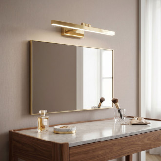 REA APP1861-1W Kúpeľňové nástenné LED svietidlo 60 cm GOLD OSW-66014