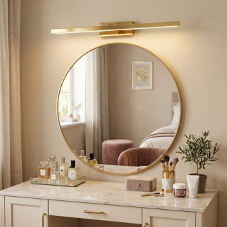 REA APP1862-1W Kúpeľňové nástenné LED svietidlo 80 cm GOLD OSW-66015