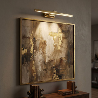 REA APP1862-1W Kúpeľňové nástenné LED svietidlo 80 cm GOLD OSW-66015