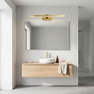 REA APP1862-1W Kúpeľňové nástenné LED svietidlo 80 cm GOLD OSW-66015