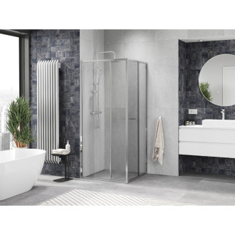 Mexen Linea posuvný sprchovací kút 85 x 85 cm, priehľadný, chróm - 8E1-085-085-01-01