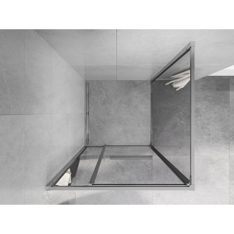 Mexen Linea posuvný sprchovací kút 100 x 100 cm, priehľadný, chróm - 8E1-100-100-01-01
