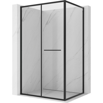 Mexen Linea posuvný sprchovací kút 110 x 85 cm, priehľadný, čierny - 8E1-110-085-70-70