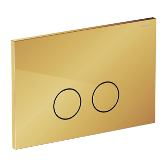 Omnires SET: STRONGFRAME podomietkový modul s ECO + tlačidlo, zlatý lesk STFWCECO1R45-RGL