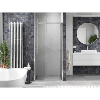 Posuvné sprchové dvere Mexen Linea 95 cm, priehľadné, chróm - 8E1-095-000-01-01