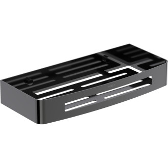 Koupelnový koš Mexen Laxo-L, černý chrom - 70A8713-73