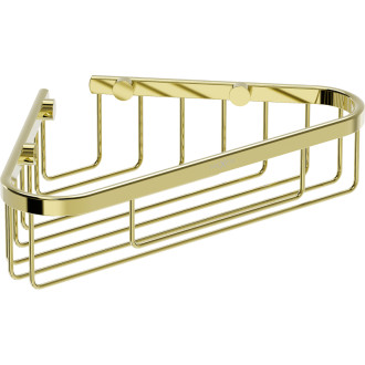 Rohový koupelnový koš Mexen Uni-T, zlatý - 70A8520-50