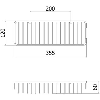 Kúpeľňový kôš Mexen Uni-L, zlatý - 70A8719-50
