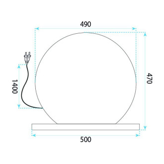REA Zrkadlo LED HOLLYWOOD L. Gold 50 cm HOM-01803