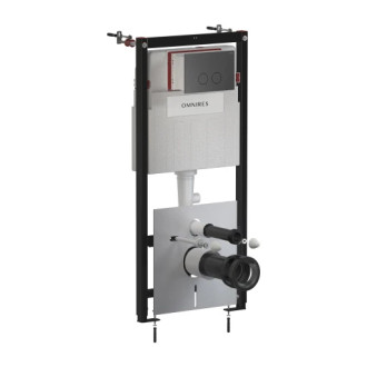Omnires SET: STRONGFRAME podomietkový modul + tlačidlo, grafit kartáčovaný STFWC1R45-RGR