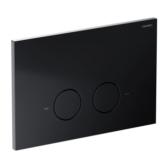 Omnires SET: STRONGFRAME podomietkový modul s ECO + tlačidlo, čierny mat STFWCECO1R45-RBLM