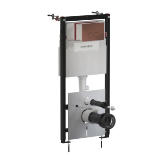 Omnires STRONGFRAME podomietkový modul tlačidlo, antická meď kartáčovaná STFWCECO1R45-RORB
