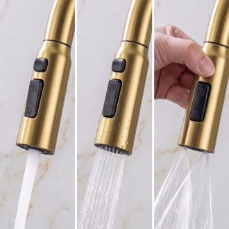 REA Multifunkčný oceľový drez 10 v 1 REA Alonzo Brush Gold ZLE-06419