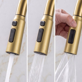 REA Multifunkčný oceľový drez 10 v 1 REA Alonzo Brush Gold ZLE-06419
