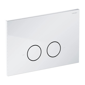 Omnires SET: STRONGFRAME podomietkový modul s ECO + tlačidlo, chróm lesk STFWCECO1R45-RCR