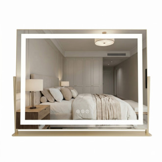 REA Zrkadlo LED STUDIO L.Gold 58x45 HOM-01801