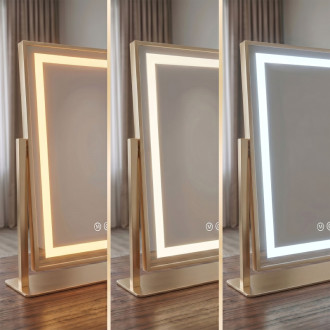 REA Zrkadlo LED STUDIO L.Gold 58x45 HOM-01801