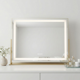 REA Zrkadlo LED STUDIO L.Gold 58x45 HOM-01801