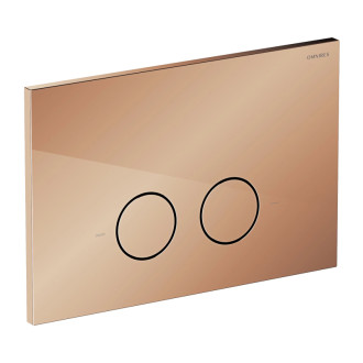 Omnires STRONGFRAME podomietkový modul s ECO + tlačidlo, meď lesk STFWCECO1R45-RCP