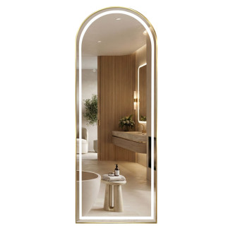 Zrkadlo LED Orbit 50x160cm Brush Gold