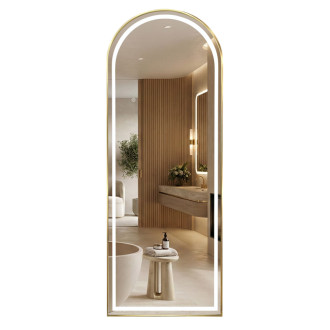 Zrkadlo LED Orbit 50x160cm Brush Gold