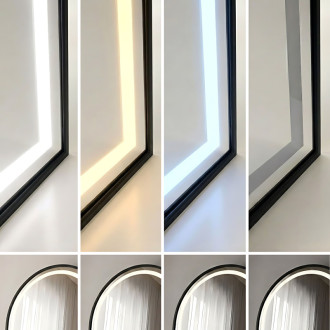 Zrkadlo LED Orbit 50x160cm Black