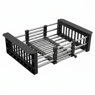 REA Teleskopický odkvapkávač na drez REA P14487 Black HOM-09973