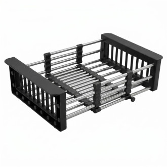 REA Teleskopický odkvapkávač na drez REA P14487 Black HOM-09973