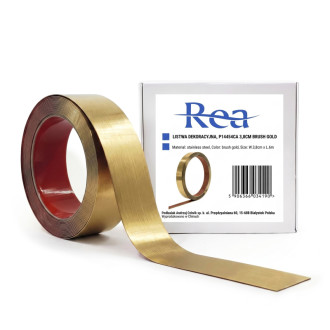 REA Samolepiace dekoratívne lišta Rea P14454CA 3,8 cm Brush Gold HOM-09986