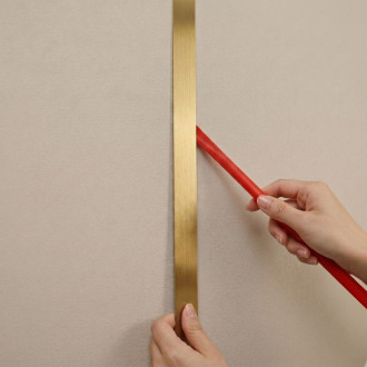 REA Samolepiace dekoratívne lišta Rea P14454CA 3,8 cm Brush Gold HOM-09986