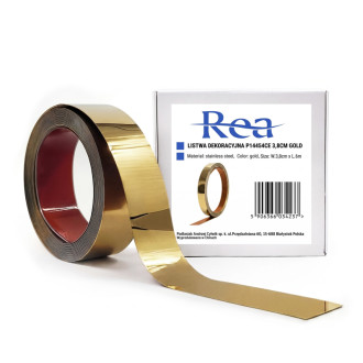 REA Samolepiace dekoratívne lišta Rea P14454CA 3,8 cm Gold HOM-09970