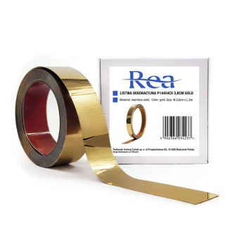 REA Samolepiace dekoratívne lišta Rea P14454CA 3,8 cm Gold HOM-09970