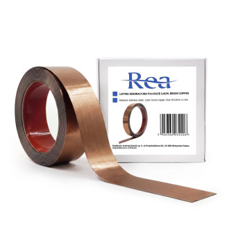 REA Samolepiace dekoratívne lišta Rea P14454CB 3,8 cm Brush Copper HOM-09987