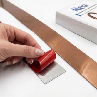 REA Samolepiace dekoratívne lišta Rea P14454CB 3,8 cm Brush Copper HOM-09987