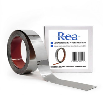 REA Samolepiace dekoratívne lišta Rea P14454CC 3,8 cm Silver HOM-09988