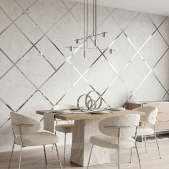 REA Samolepiace dekoratívne lišta Rea P14454CC 3,8 cm Silver HOM-09988